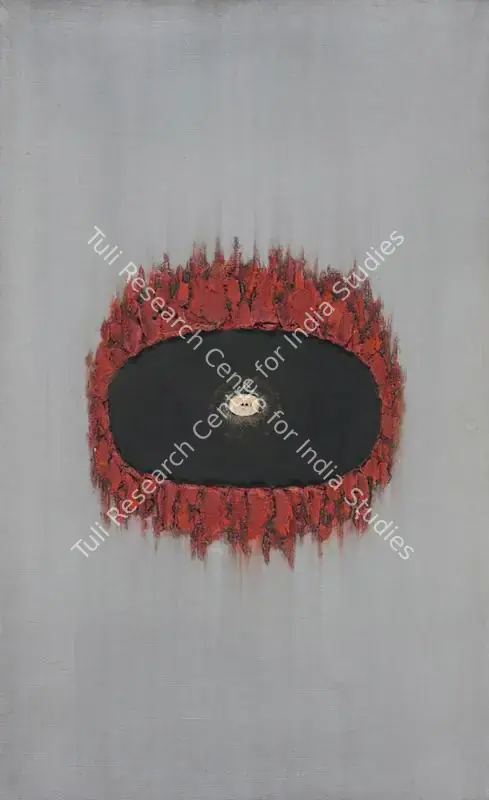 Qadri, Sohan (Artist). Invocation- 26 Q. Oil and plaster of Paris on canvas, 1973 | Painting | FineArts | 00546321