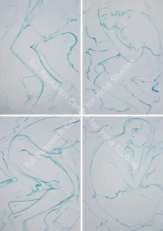 Harsha, N.S. (Artist). Study For Cosmic Orphans. Watercolour on paper, 2006 | Painting | FineArts | 00645025