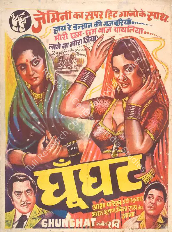 Sagar, Ramanand (Producer), Ghungat, 1960 | Full Sheet Poster | CinemaEducation | 00770611