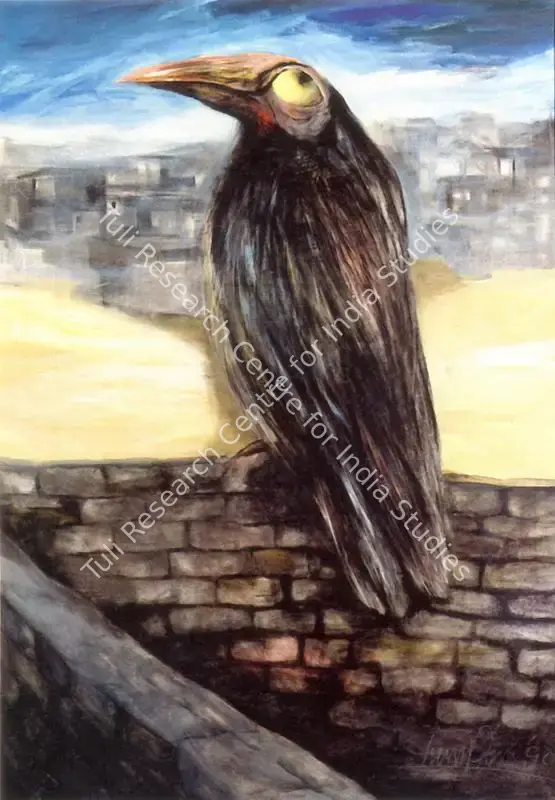 Shuvaprassana (Artist). The Bird. Oil on canvas, 1990 | Painting | FineArts | 00374605