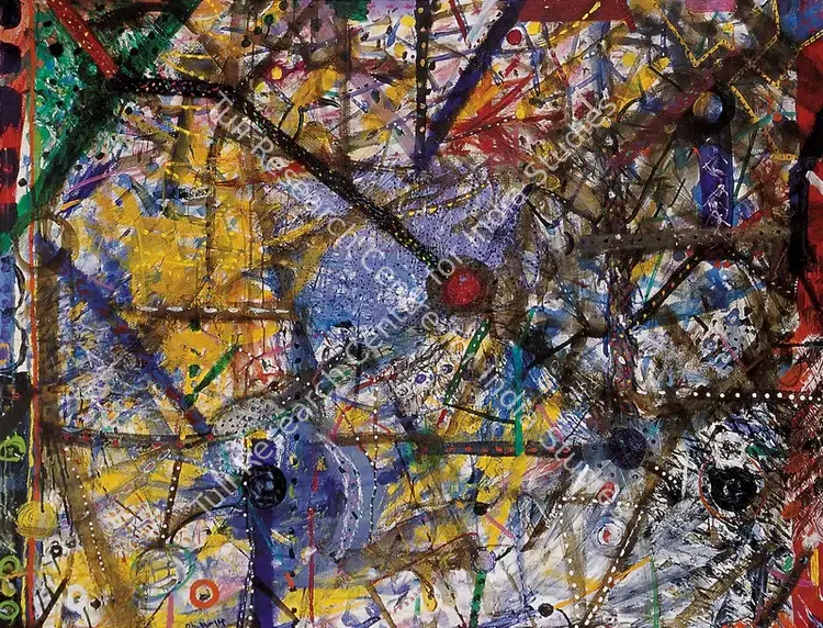 Rai, Mona (Artist). Day & Night. Acrylic on canvas, 1990 | Painting | FineArts | 00597751