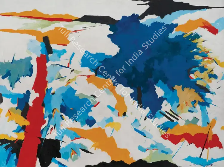 Bandyopadhyay, Sudhangsu (Artist). Untitled. Acrylic on canvas, 2018 | Painting | FineArts | 00362639