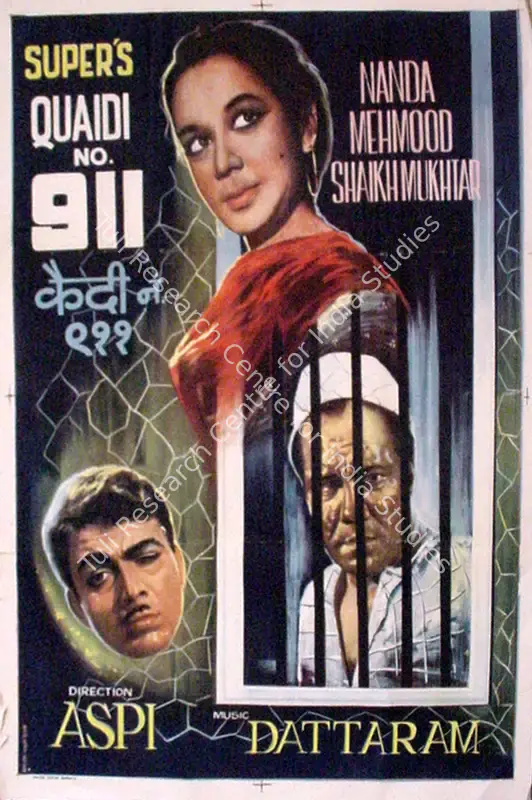 Irani, Aspi (Producer), Quaidi No 911, 1959 | Full Sheet Poster | CinemaEducation | 00765997