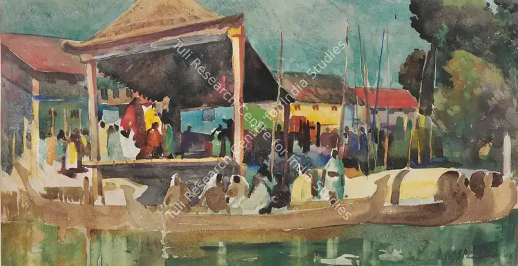 Paniker, K.C.S. (Artist). Untitled. Watercolour on card, 1948 | Painting | FineArts | 00645138