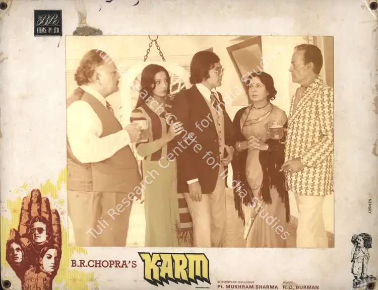 Chopra, B.R. (Producer), Karm, 1977 | Photographic Still Mounted on Lobby Card | CinemaEducation | 00765184