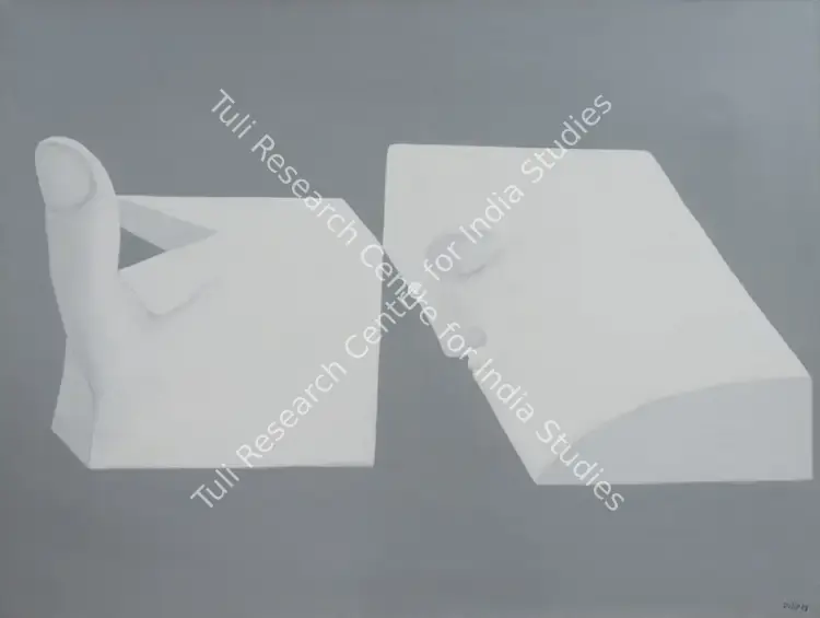 Ranade, Dilip (Artist). Thinker. Acrylic on canvas, 2008 | Painting | FineArts | 00603237