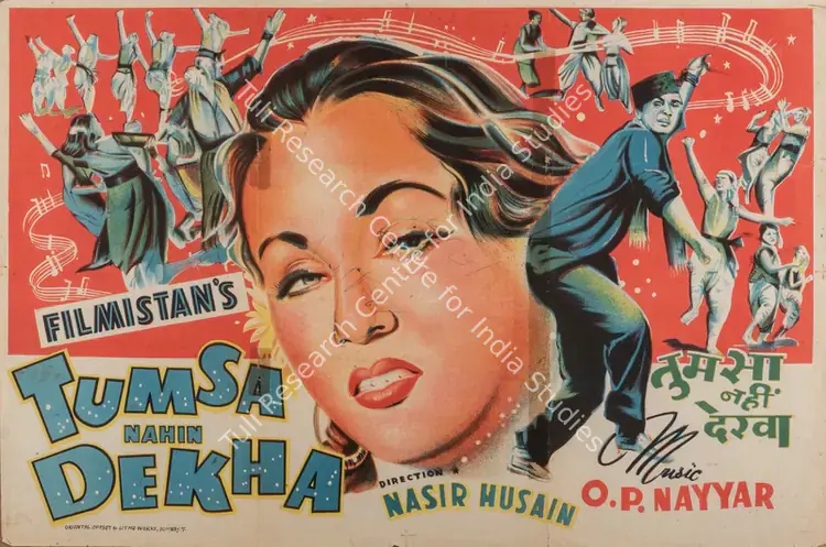 Husain, Nasir (Director), Tumsa Nahin Dekha, 1957 | Full Sheet Poster | CinemaEducation | 00765962