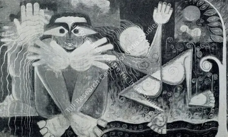 Pai, Laxman (Artist). Destiny. Water Colour, 1950 | Marg, March 1954 | Painting | FineArts | 00674005