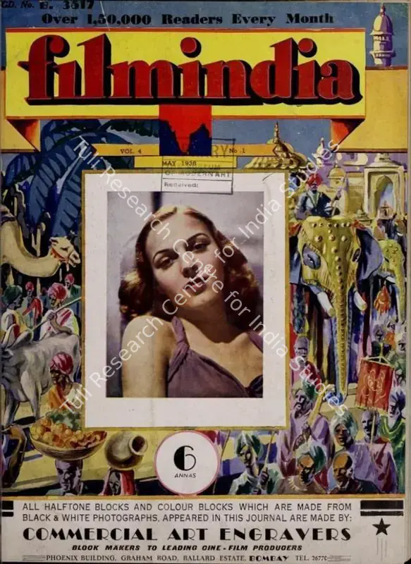 Patel, Baburao (Editor). Filmindia. 4(1). Bombay: D.K. Parker, May 1938 | Magazine | CinemaEducation | 00796442