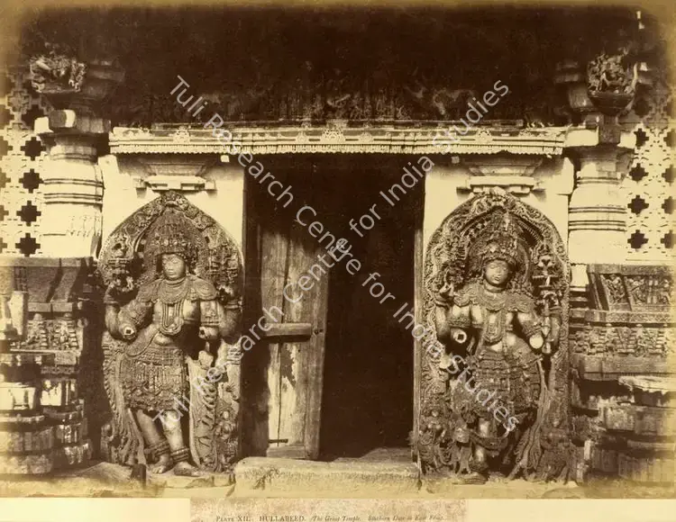 Pigou, William Henry (Photographer), Hullabeed. The Great Temple. Southern Door in East Front, n.d. | Antiquarian Photograph | Photography | 00115743