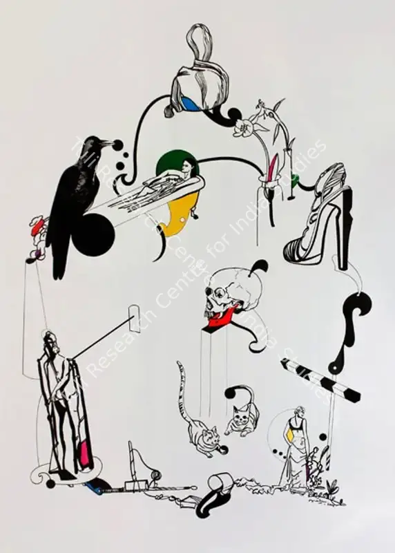 Martin, George (Artist). Sediments from a Broken Crucible. Watercolour and ink on paper, 2008 | Painting | FineArts | 00645432