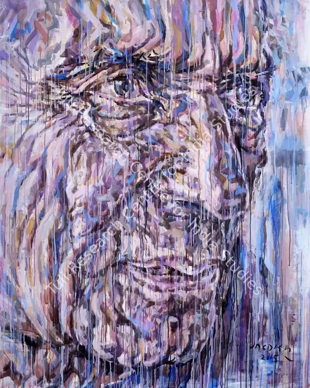Chander, Jagdish (Artist). Untitled. Acrylic on canvas, 2015 | Painting | EconomicsArt | 00870281