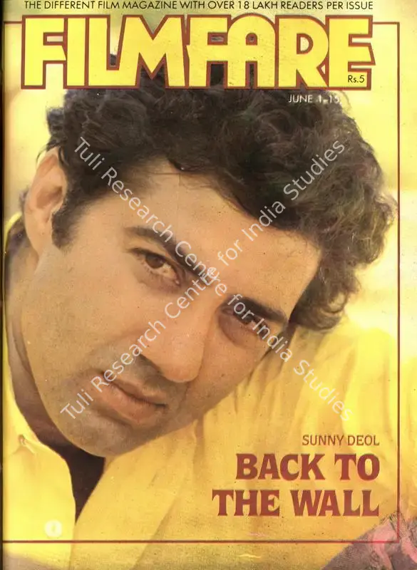 Nandy, Pritish (Editor). Filmfare - The Fortnightly Film Magazine. 35(11). Bombay: Pritish Nandy, c/o The Times of India, 01 June 1986 | Magazine | CinemaEducation | 00793798