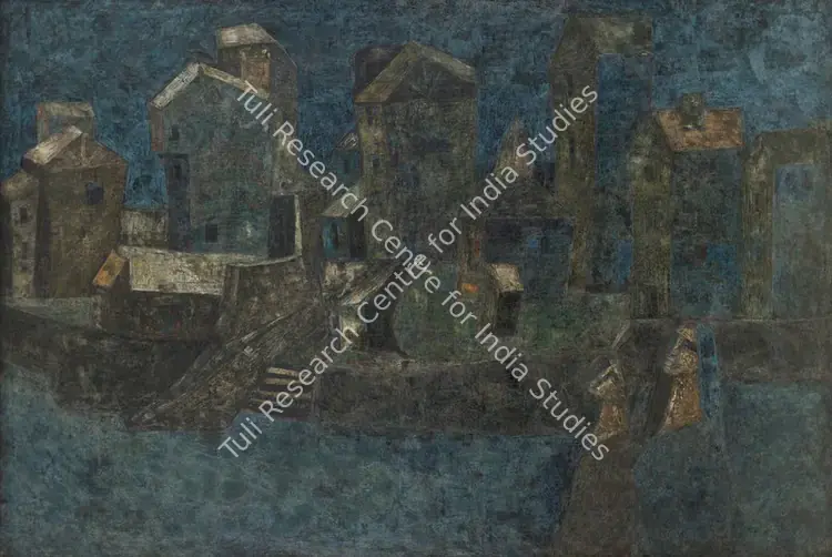 Sagara, Piraji (Artist). Mute Evening. Oil on canvas, 1962 | Painting | FineArts | 00604004