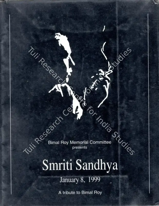 Smriti Sandhya - A Tribute to Bimal Roy. Mumbai: Bimal Roy Memorial Committee, 1999 | Edited Book | CinemaEducation | 00846200