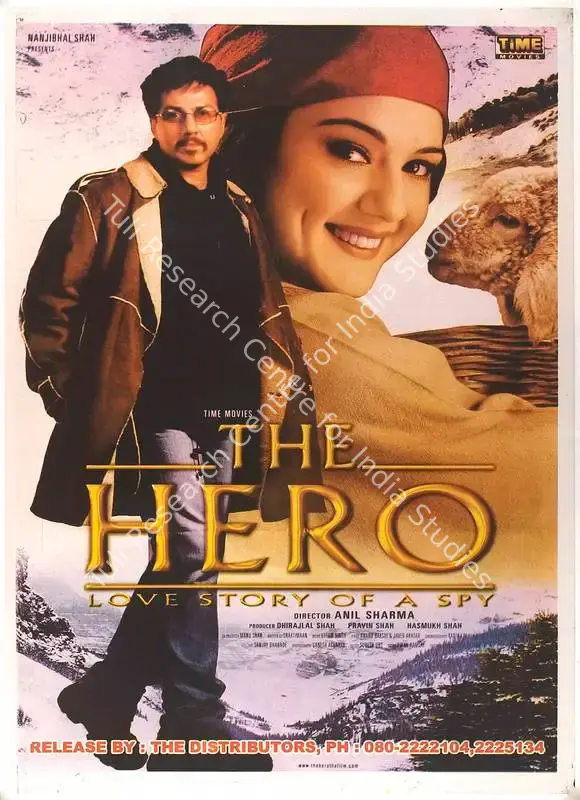 Shah, Dhirajlal (Producer), Hero Love Story Of A Spy, The, 2003 | Full Sheet Poster | CinemaEducation | 00769425