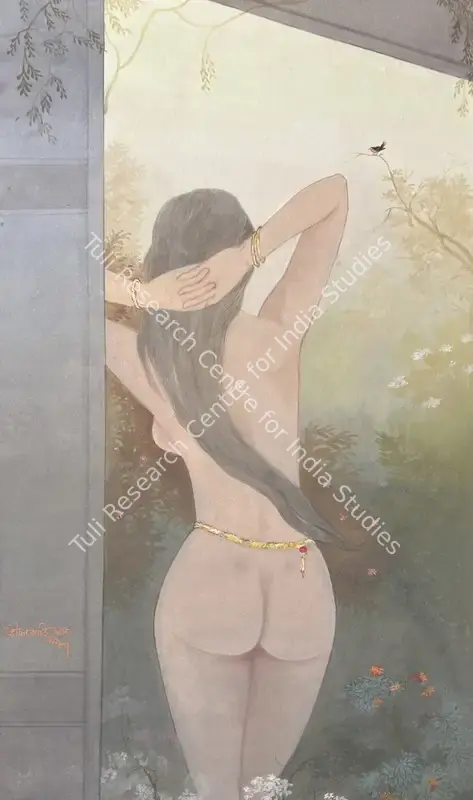 Das, Mrinal K. (Artist). Good Morning. Watercolour on paper, 1987 | Painting | EconomicsArt | 00872269
