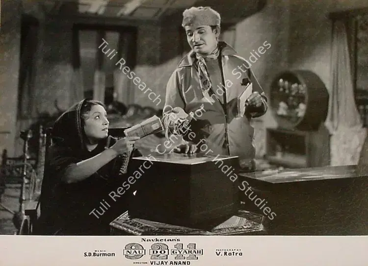Ratra, V. (Cinematographer), Nau Do Gyarah, 1957 | Lobby Card | CinemaEducation | 00821002