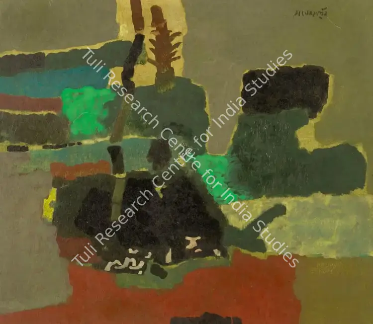Haloi, Ganesh (Artist). Untitled. Gouache on paper laid on card, 1989 | Painting | EconomicsArt | 00872783