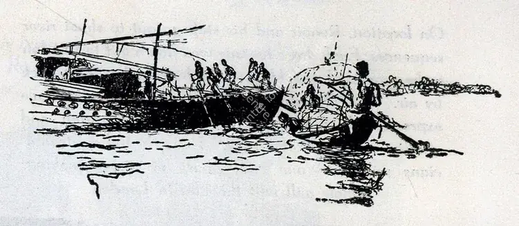 Ray, Satyajit (Artist). Sketch for Renoir's The River. 1951 | Drawing | FineArts | 00662839