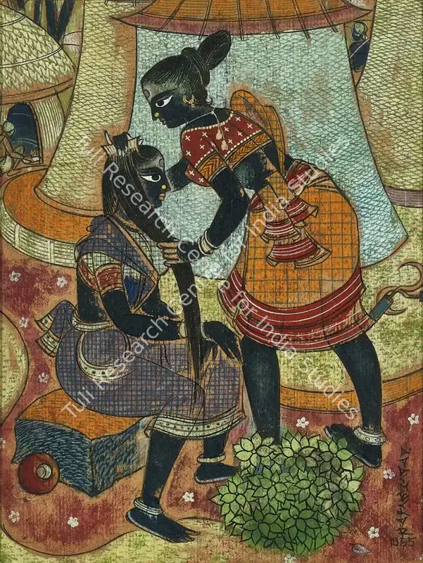Almelkar, A.A. (Artist). Untitled. Gouache on card, 1955 | Painting | FineArts | 00547103