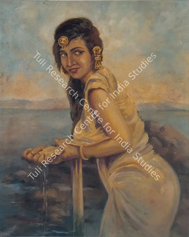 Singh, Sobha (Artist). After the Bath. Oil on canvas, late 1950s | Painting | FineArts | 00599049