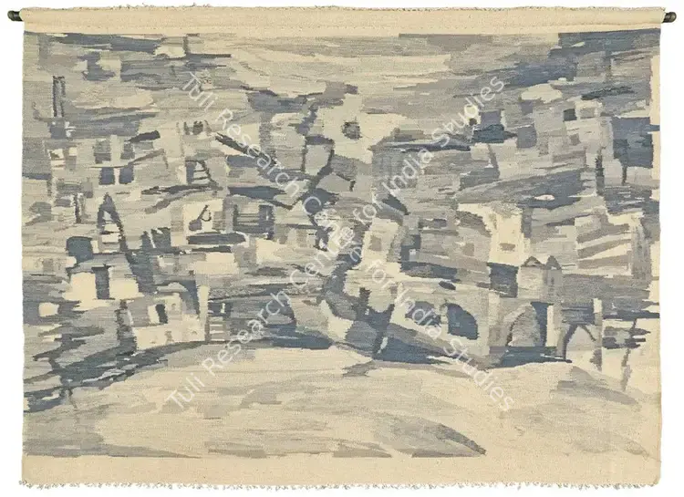 Ramkumar (Artist). Benaras. Wool tapestry, n.d. | Tapestry | EconomicsArt | 00872519