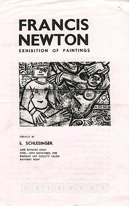 Souza, F.N. (Artist). Francis Newton Souza - Exhibition of Paintings. 1948 | Solo Exhibition Catalogue  | 00876113