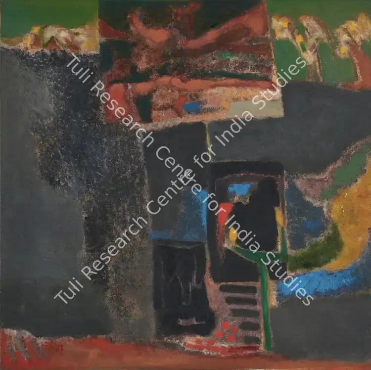 Rao, Rekha (Artist). Temple Entrance. Oil on canvas, 1984 | Painting | FineArts | 00416348