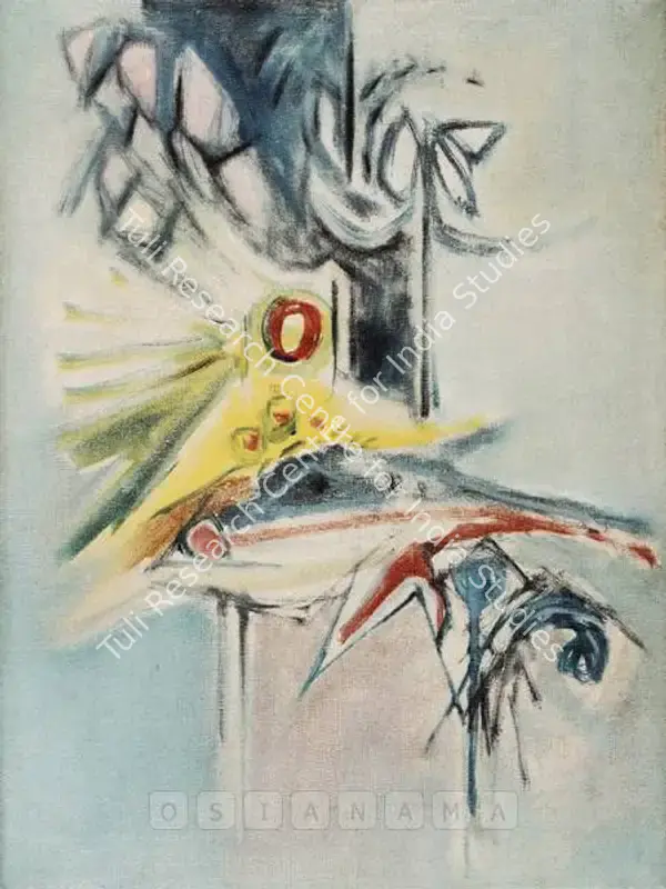 Parvez, Ahmed (Artist). Abstract Forms. Oil on canvas, 1962 | Painting | FineArts | 00598123