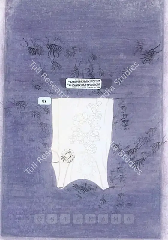 Qayyum, Tazeen (Artist). Do Not Get On Skin Or Clothing V. Opaque watercolour, photo transfer, entomology pins and label on wasli, 2006 | Graphic Art | FineArts | 00575308