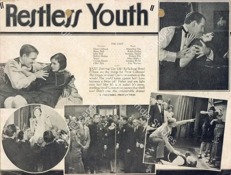 Cabanne, Christy (Director), Restless Youth, 1928 | Handbill | CinemaEducation | 00760878