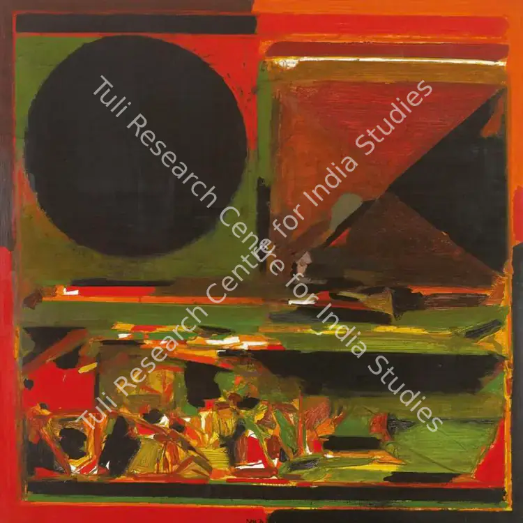 Raza, S.H. (Artist). Jaipur. Acrylic on canvas, 1976 | Painting | FineArts | 00545834