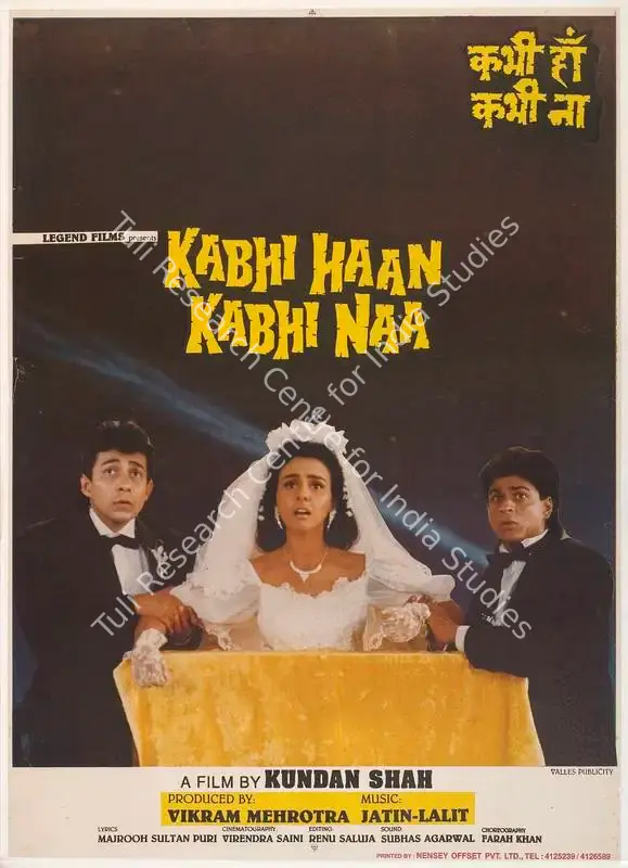 Mehrotra, Vikram (Producer), Kabhi Haan Kabhi Naa, 1993 | Full Sheet Poster | CinemaEducation | 00767875