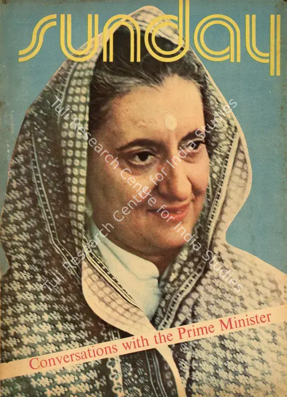 Sarkar, Aveek (Editor). Sunday. Calcutta: Ananda Bazar Patrika, 18 March 1973 | Magazine | CinemaEducation | 00842320