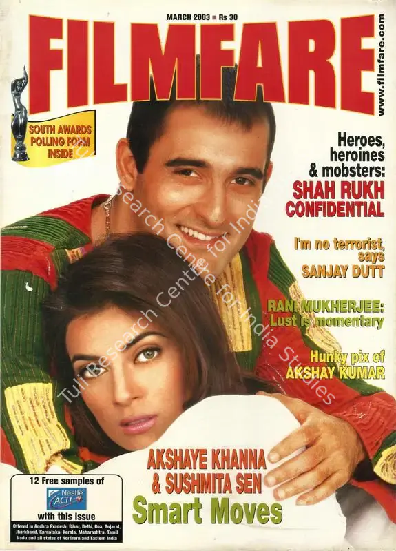 Baliga, Shashi (Editor). Filmfare. 52(3). Bombay: Pradeep Guha, c/o The Times of India, 01 March 2003 | Magazine | CinemaEducation | 00794052