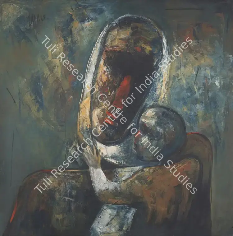 Shete, Buwa (Artist). Untitled. Oil on canvas, 1987 | Painting | FineArts | 00338088