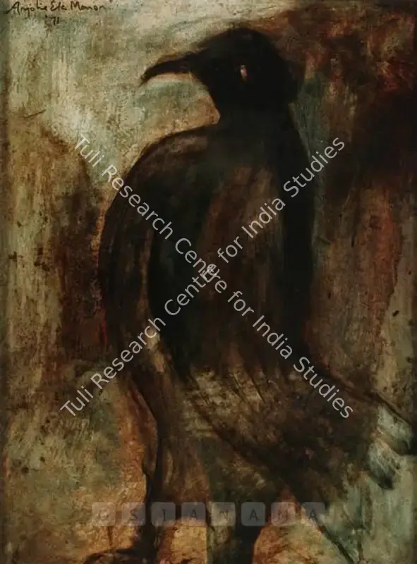 Menon, Anjolie Ela (Artist). Daw. Oil on board, 1971 | Painting  | 00880086