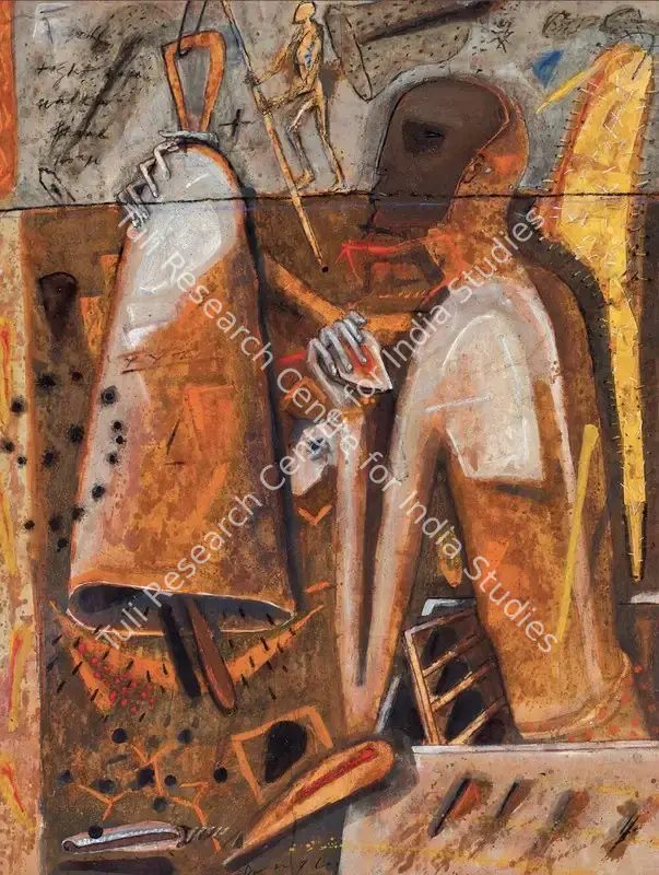 Krishnan, Rajan (Artist). Trespassing. Oil on canvas, 2006 | Painting | FineArts | 00603862