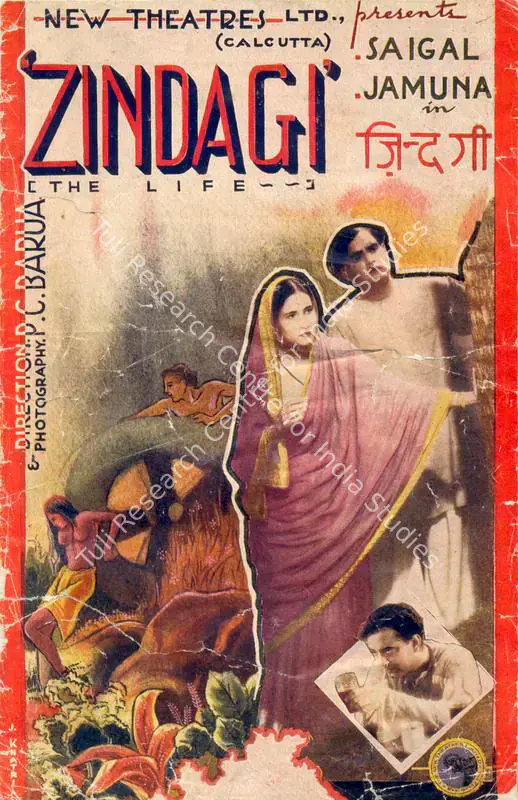 Sircar, B.N. (Producer), Zindagi, 1940 | Song-Synopsis Booklet | CinemaEducation | 00781137
