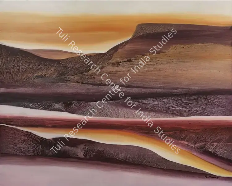 Sharma, Vinod (Artist). Untitled. Oil on canvas, 2023 | Painting | EconomicsArt | 00869388