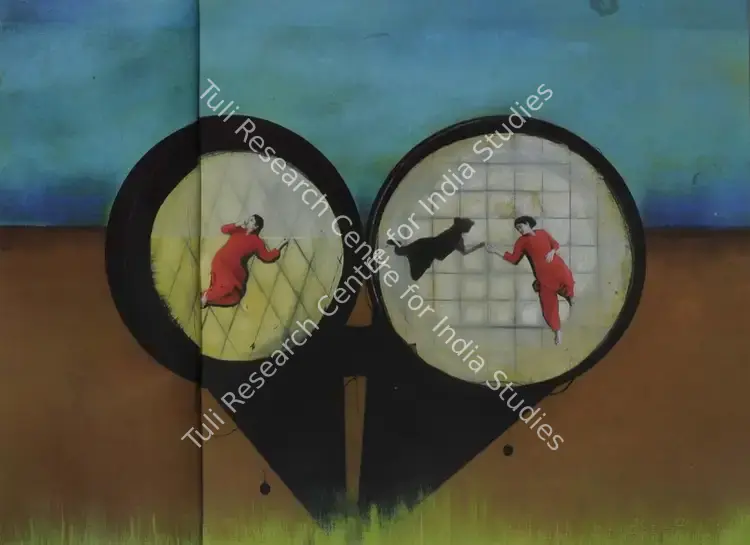 Upadhyay, Hema (Artist). Untitled. Mixed Media on paper, 2004 | Painting | FineArts | 00574750