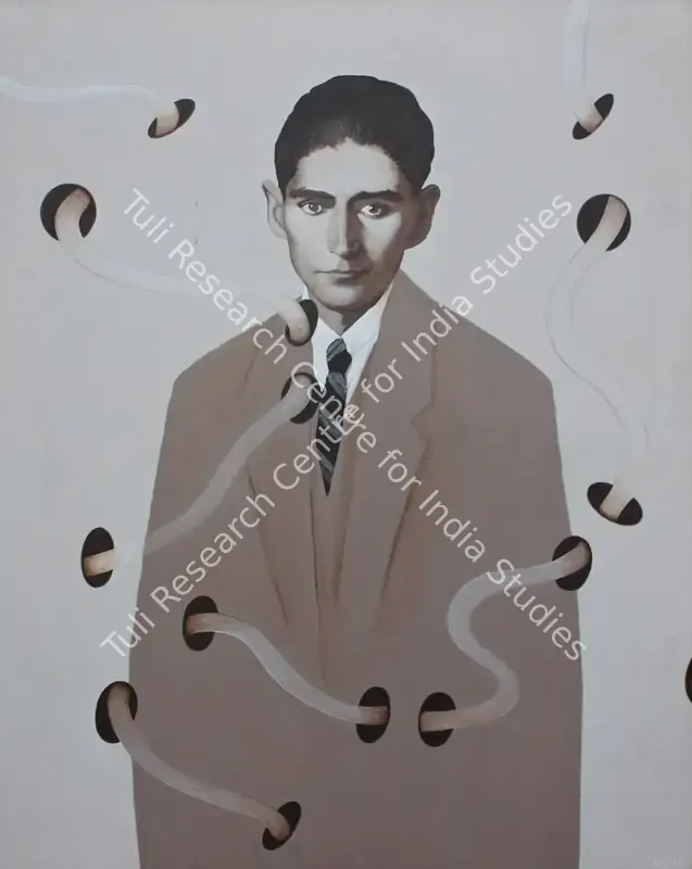 Ranade, Dilip (Artist). Franz Kafka's Fictional Logic. Acrylic on canvas, 2005 | Painting | FineArts | 00644994