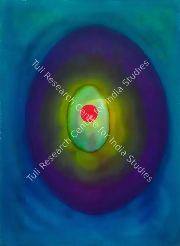 Mohanti, Prafulla (Artist). Chandrama. Watercolour and pigment on paper, 1982 | Painting | FineArts | 00604817
