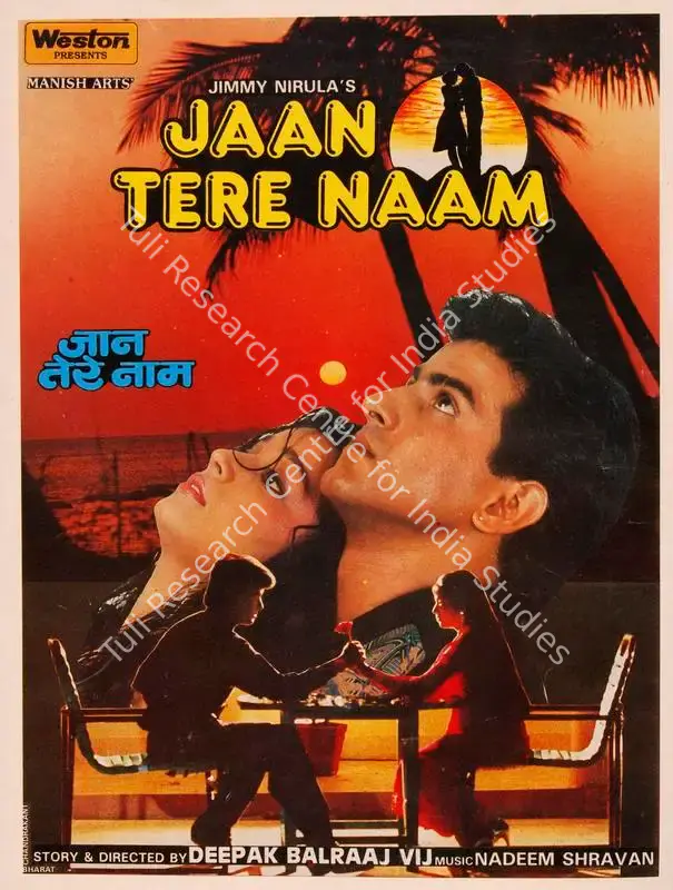 Nirula, Jimmy (Producer), Jaan Tere Naam, 1992 | Song-Synopsis Booklet | CinemaEducation | 00864944