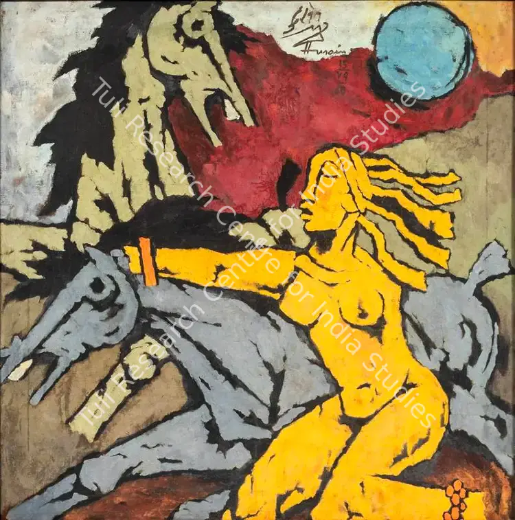 Husain, M.F. (Artist). Untitled. Oil on canvas, 1960 | Painting  | 00860044