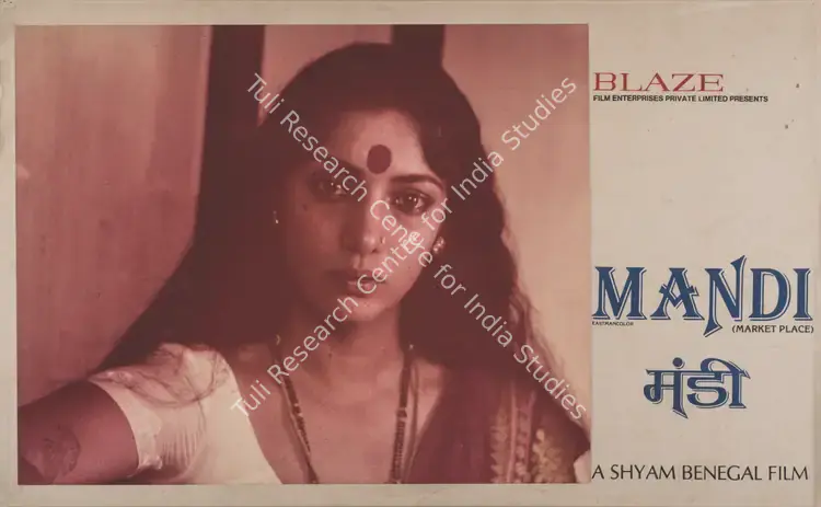 Mehta, Ashok (Cinematographer), Mandi, 1983 | Photographic Still Mounted on Lobby Card | CinemaEducation | 00765838