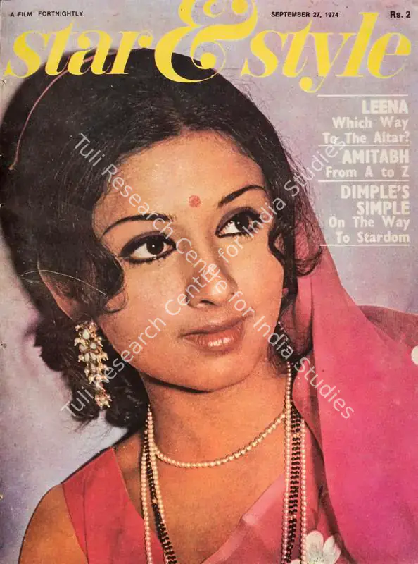 Ewing, Gulshan (Editor). Star & Style - A Film Fortnightly. 23(19). Bombay: J.C. Jain, 27 September 1974 | Magazine | CinemaEducation | 00808591