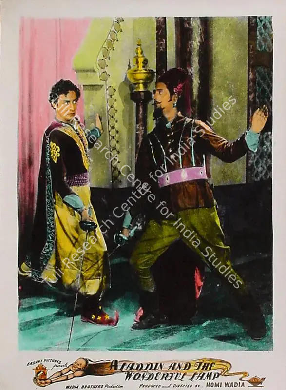 Wadadeker, Anant (Cinematographer), Aladdin Aur Jaadui Chiraag, 1952 | Lobby Card | CinemaEducation | 00829571