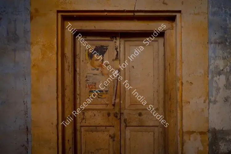 Chaturvedi, Hemant (Photographer). Central Talkies, Gondal, Gujarat- Torn Poster of Baazi (1951). c. 2019-2024 | Contemporary Photograph | Photography | 00839980